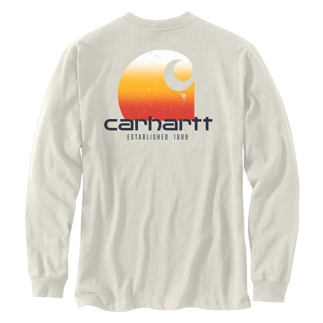 Carhartt 105952 Relaxed Fit Heavyweight Pocket T-Shirt - Long Sleeve, Factory Seconds Product Image