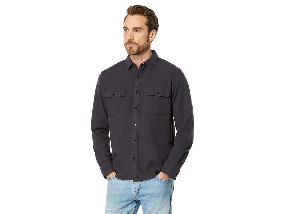 Lucky Brand Solid Utility Cloud Soft Long Sleeve Flannel - Mens Clothing Outerwear Shirt Jackets Product Image