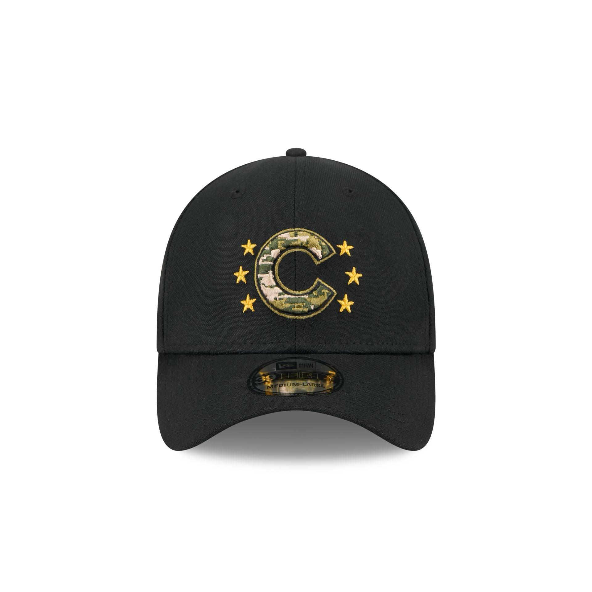 Chicago Cubs Armed Forces Day 2024 39THIRTY Stretch Fit Hat Male Product Image