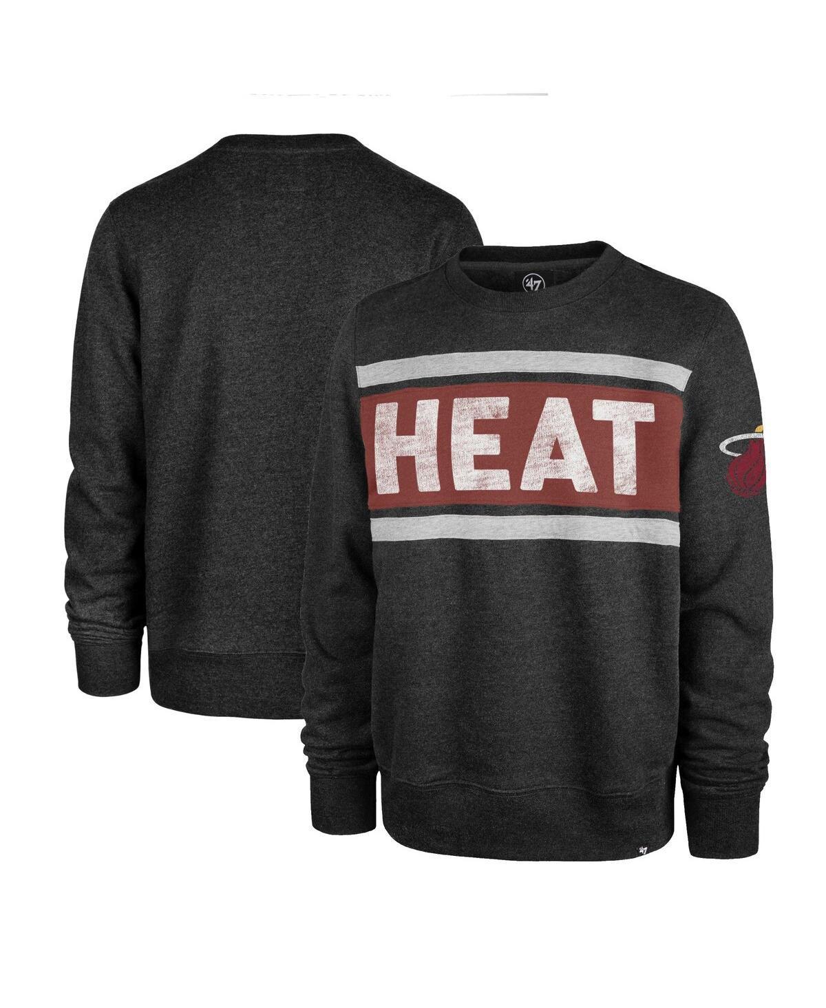 Mens 47 Heather Black Miami Heat Tribeca Emerson Pullover Sweatshirt Product Image