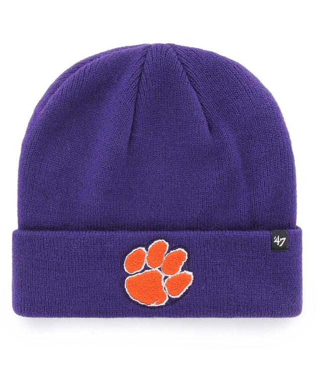 Mens 47 Clemson Tigers Raised Cuffed Knit Hat Product Image