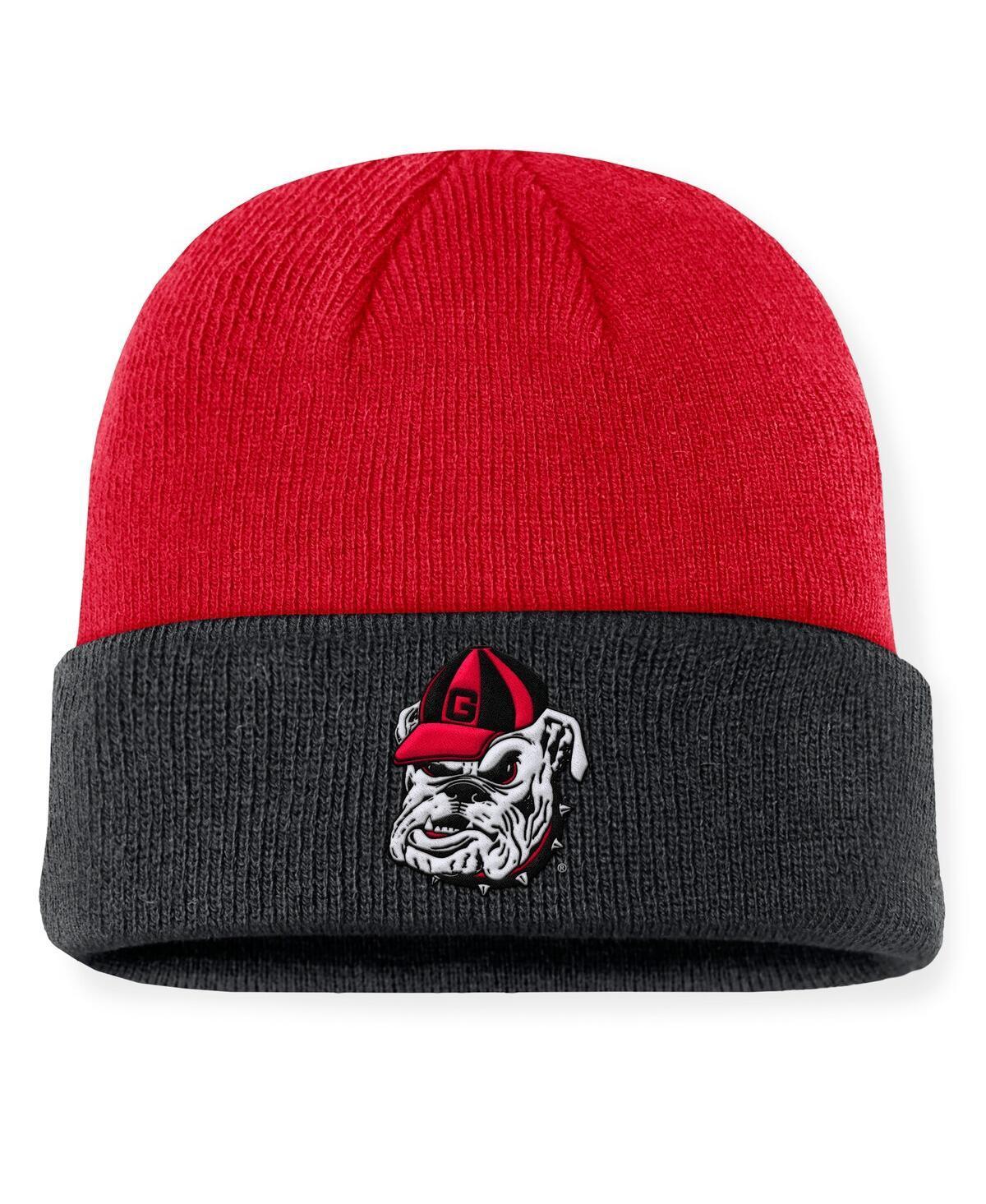 Nike Mens Red Georgia Bulldogs Legacy Terra Cuffed Knit Hat - Red, Black Product Image