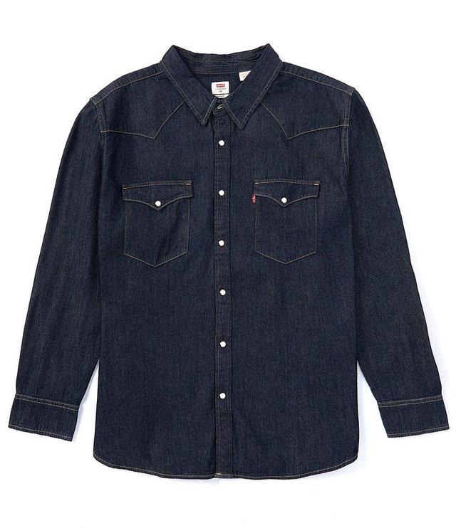 Levi's® Big & Tall Classic Western Denim Long Sleeve Woven Shirt Product Image