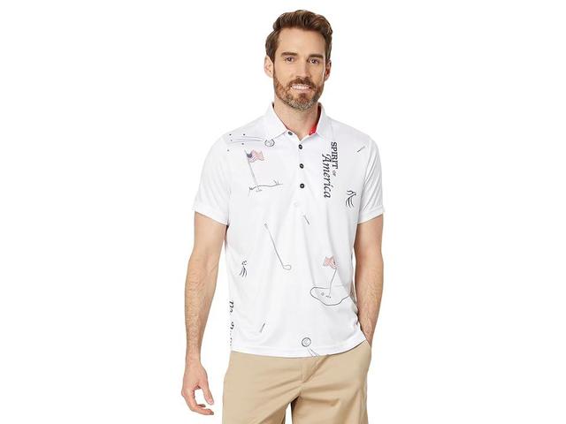 Jamie Sadock Spirit Of America Short Sleeve Polo (Moonlit/Navy) Men's Short Sleeve Knit Product Image