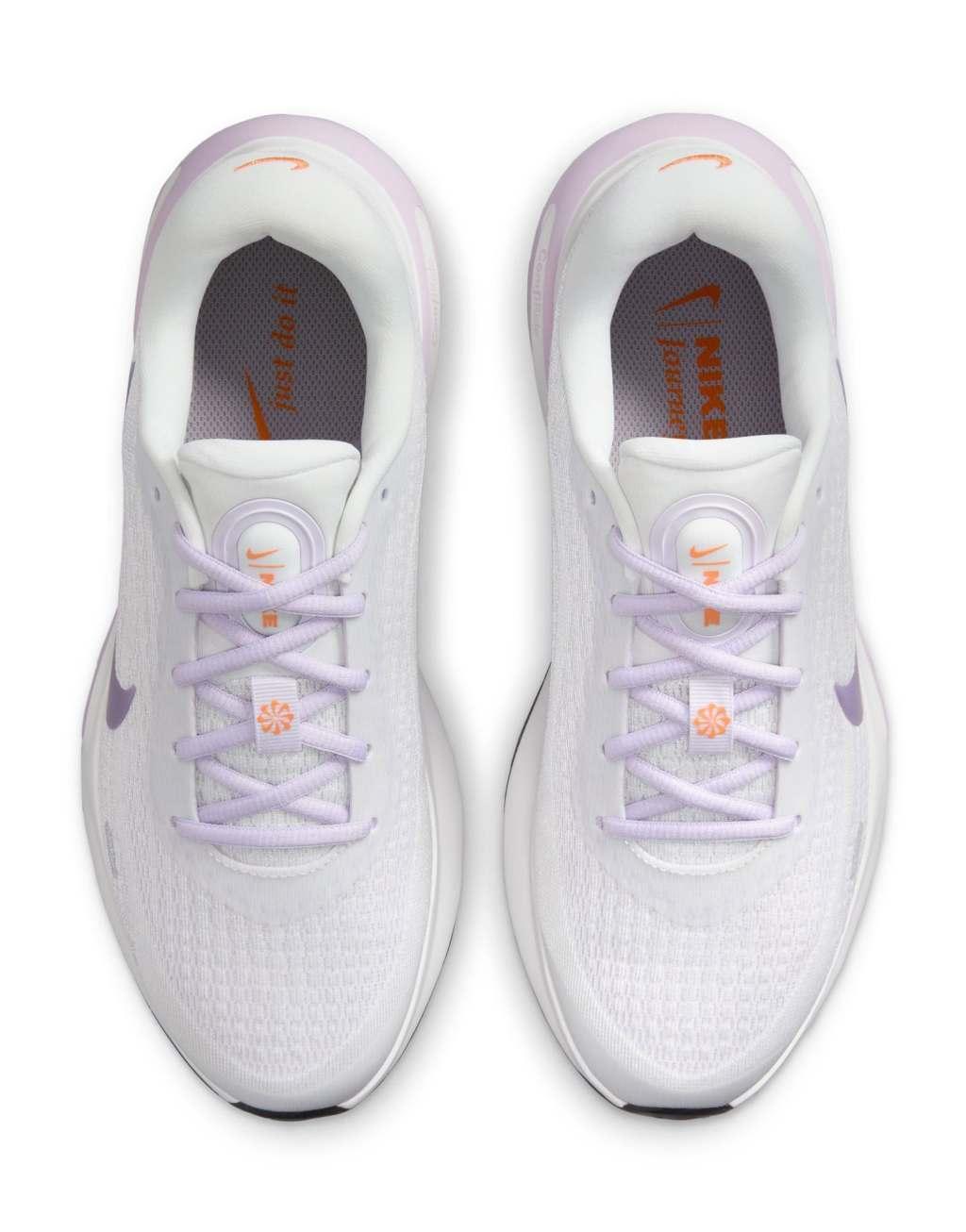 Nike Running Journey Run sneakers in lilac and white Product Image