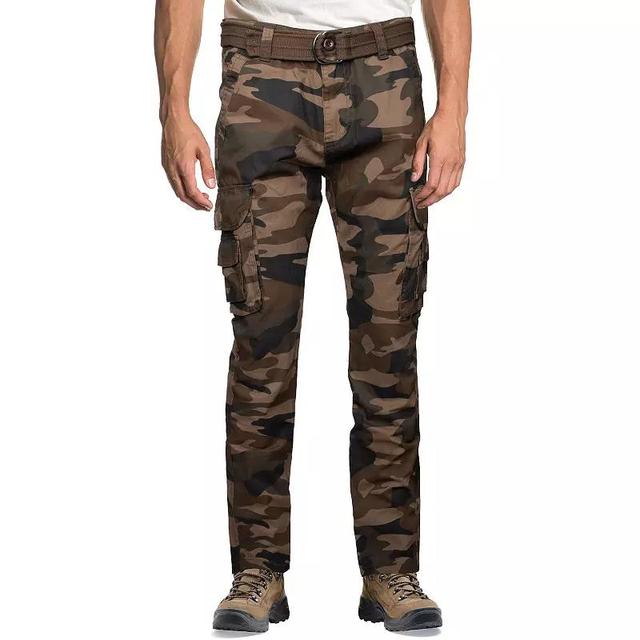 Mens Xray Slim-Fit Belted Cargo Pants Product Image