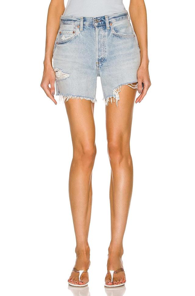 Citizens of Humanity Annabelle Long Vintage Relaxed Short Blue. (also in 32). Product Image