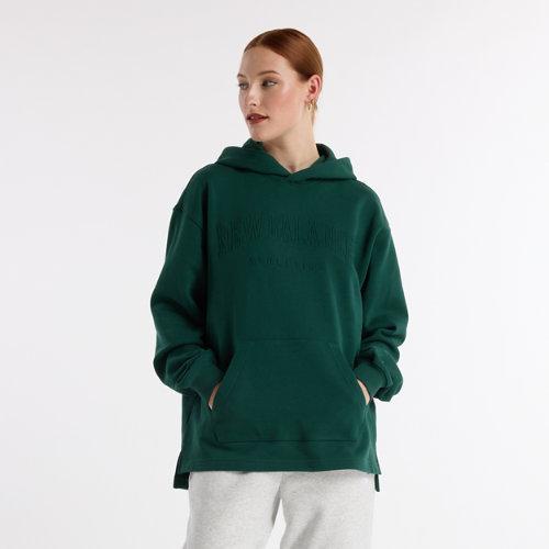 New Balance Women's Embossed Graphic Fleece Hoodie Product Image