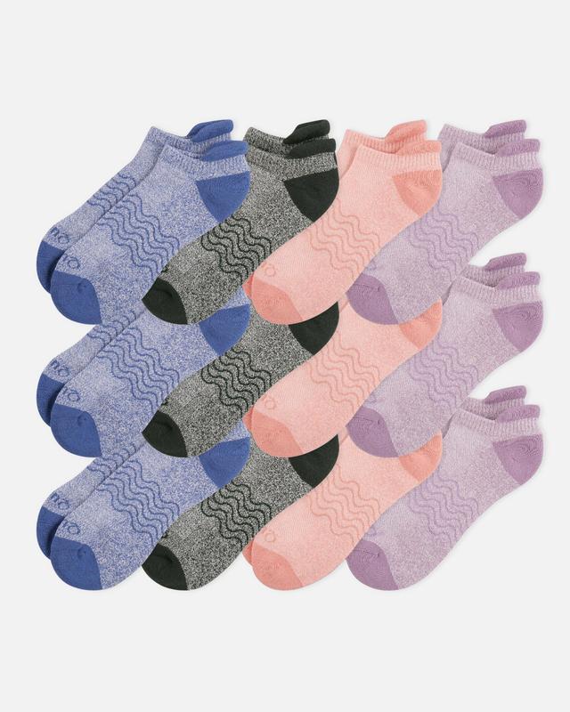 Everyday Cotton Colorblock Marl Ankle Socks (12-pack) Product Image