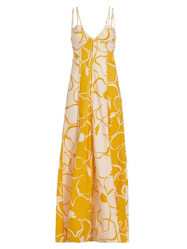 Womens Floral Twin-Strap Maxi Dress Product Image