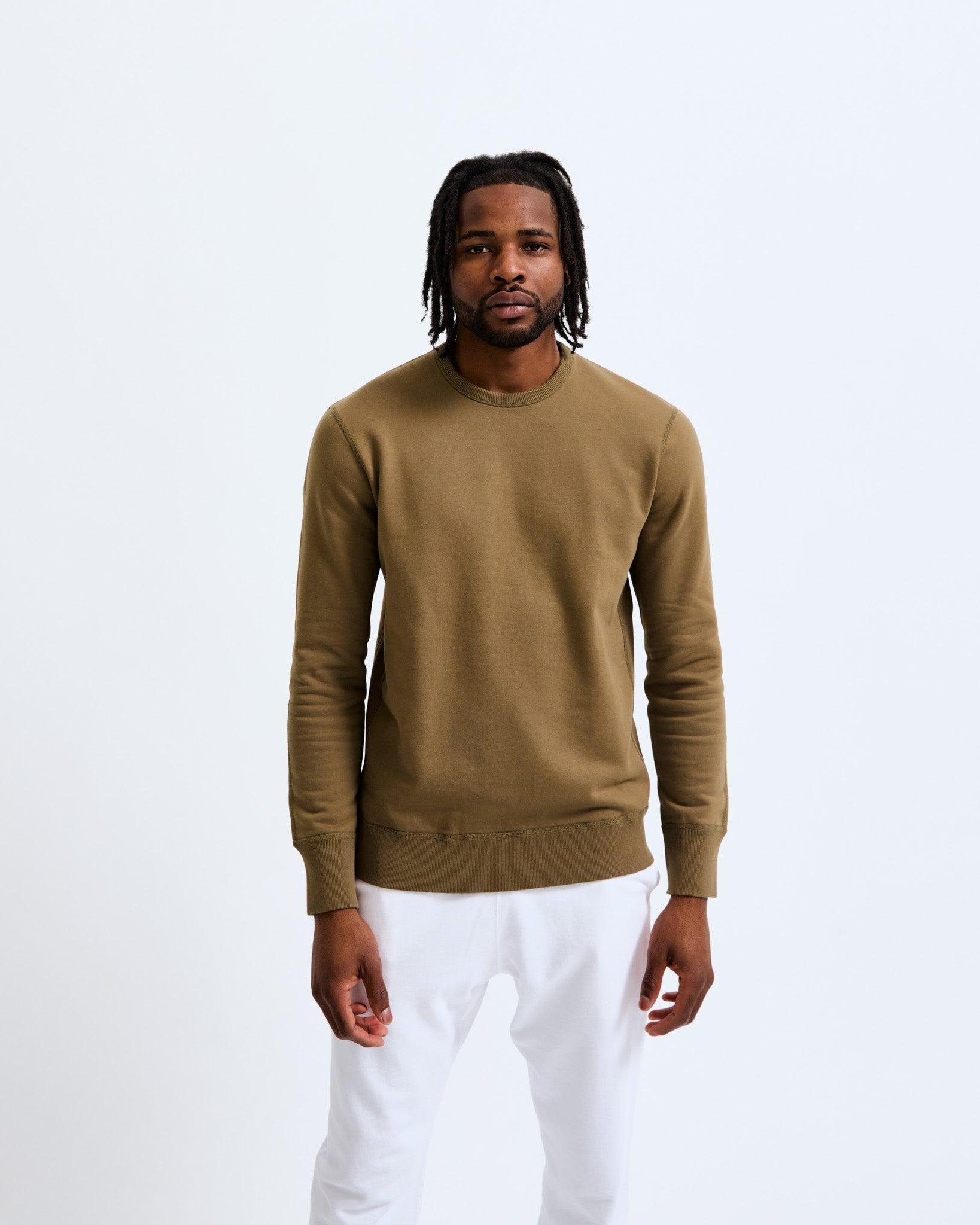 Midweight Terry Slim Crewneck Male Product Image