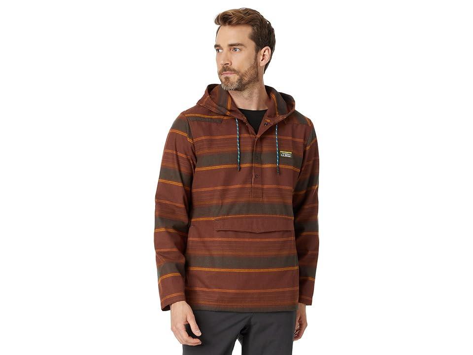 L.L.Bean Katahdin Performance Flannel Anorak (Dark Bronze) Men's Clothing Product Image