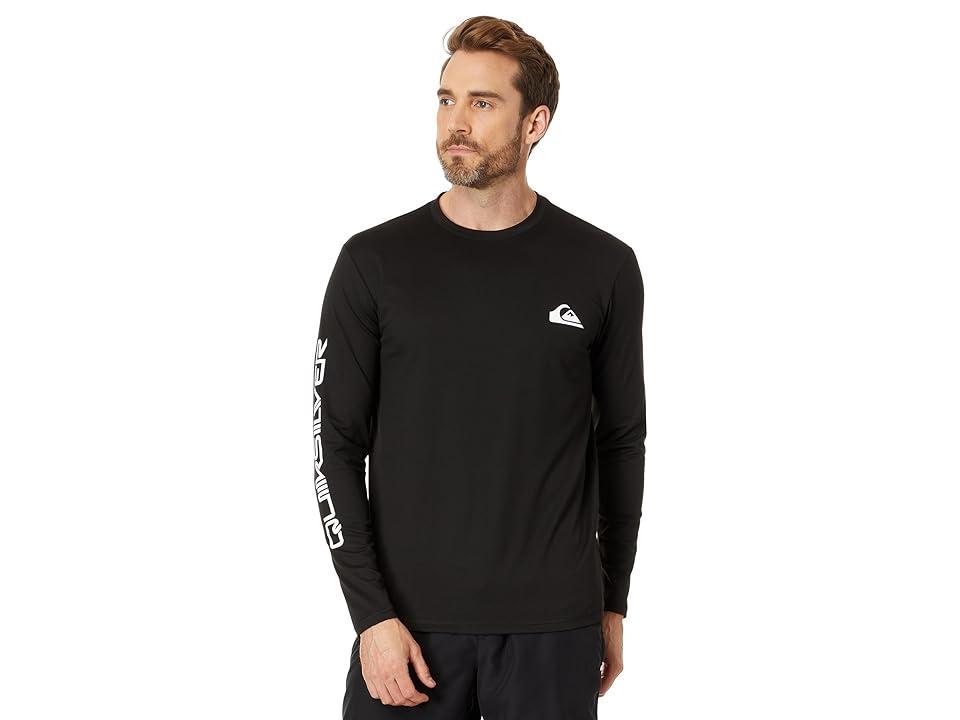 Quiksilver Omni Session Long Sleeve Surf Tee (Black 1) Men's Swimwear Product Image