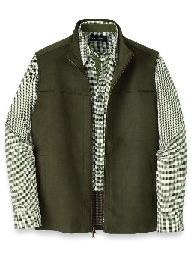 Microsuede Vest - Green Product Image