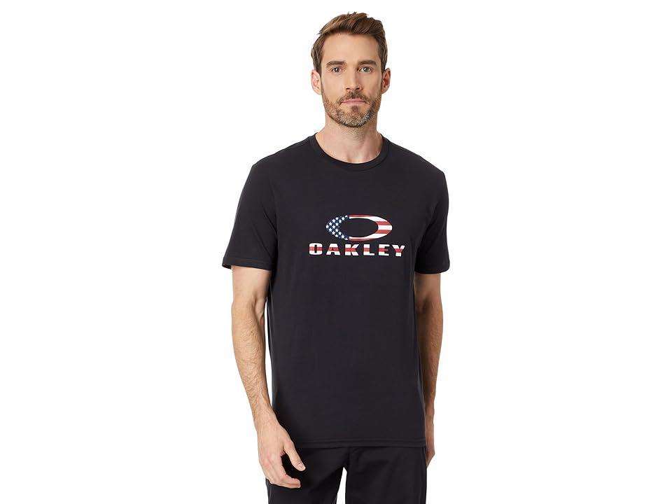 Oakley O Bark 2.0 Short Sleeve Tee American Flag) Men's Clothing Product Image