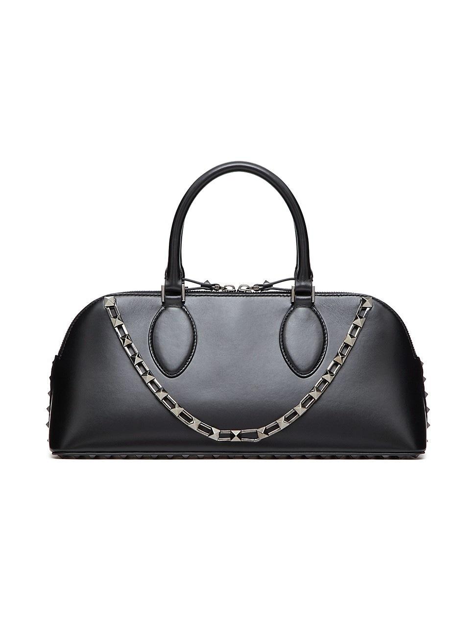 Womens Rockstud Calfskin Handbag Product Image