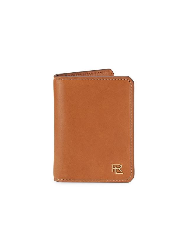 Mens Stacked RL Leather Foldover Wallet Product Image