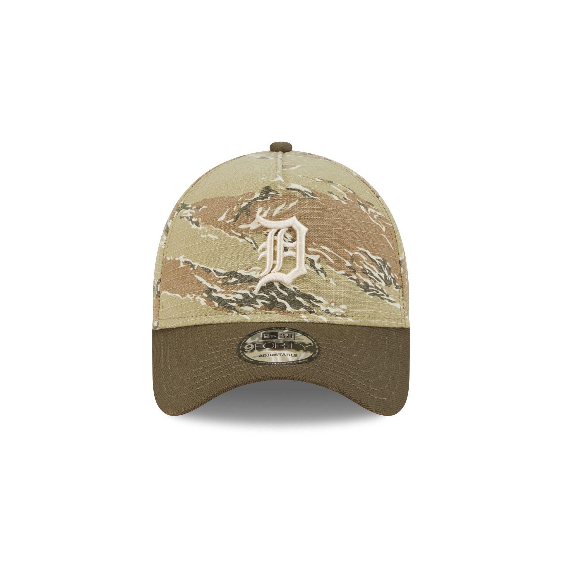 Detroit Tigers Tiger Camo 9FORTY A-Frame Snapback Hat Male Product Image