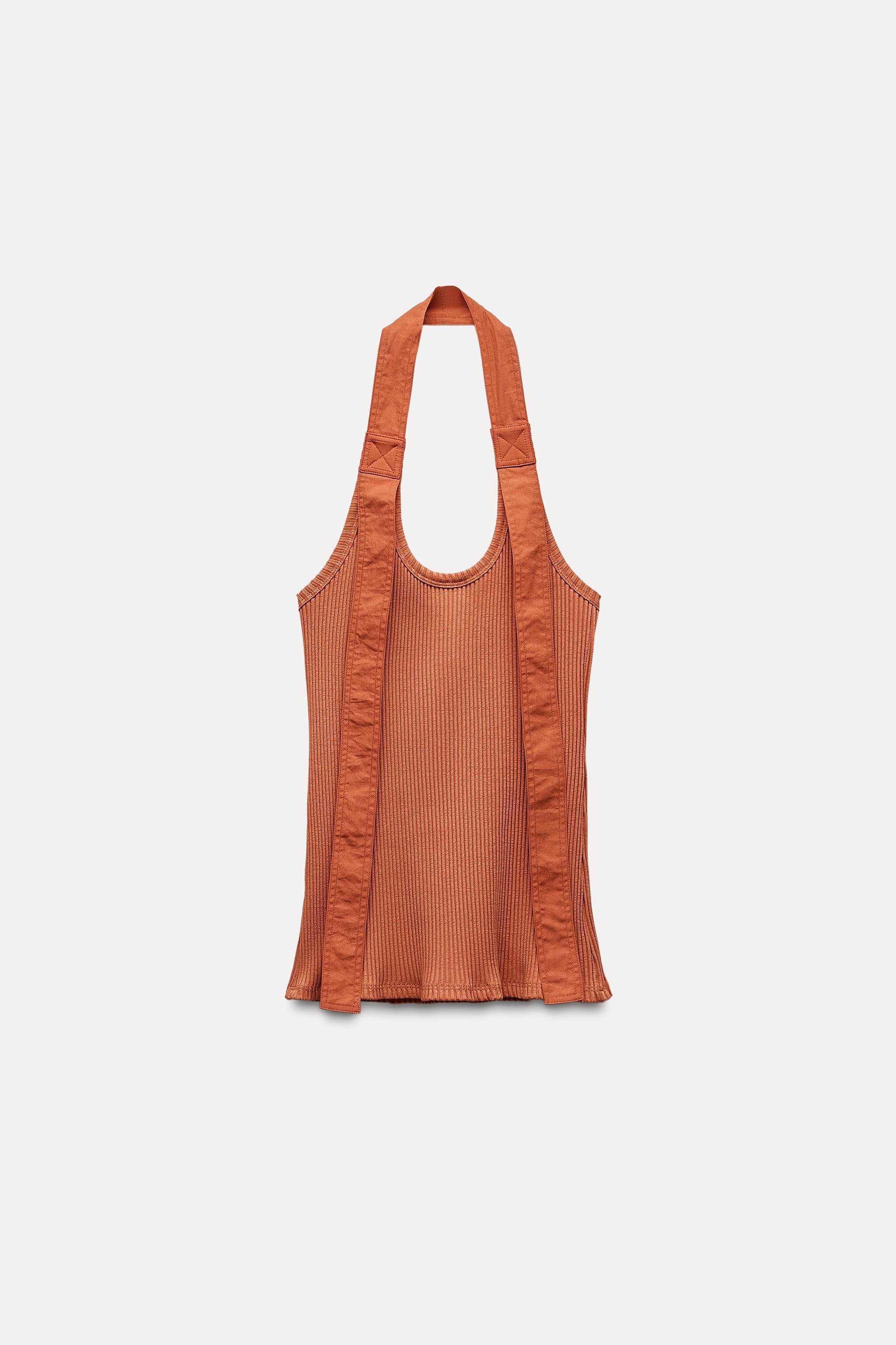 HALTER TOP WITH STRAPS Product Image