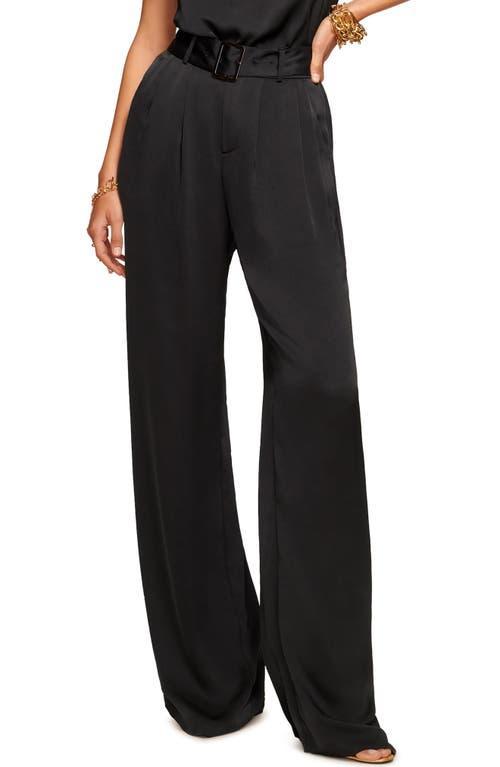 Womens Amaya Satin Belted Pants Product Image