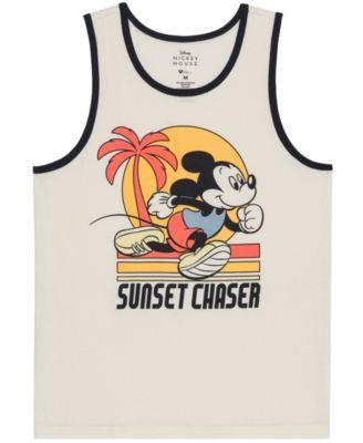 Hybrid Mens Mickey Mouse Ringer Graphic Tank Product Image