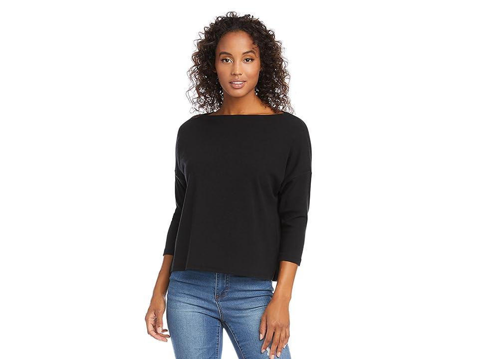 Karen Kane Women's Boatneck Top, , Cotton/Spandex Product Image