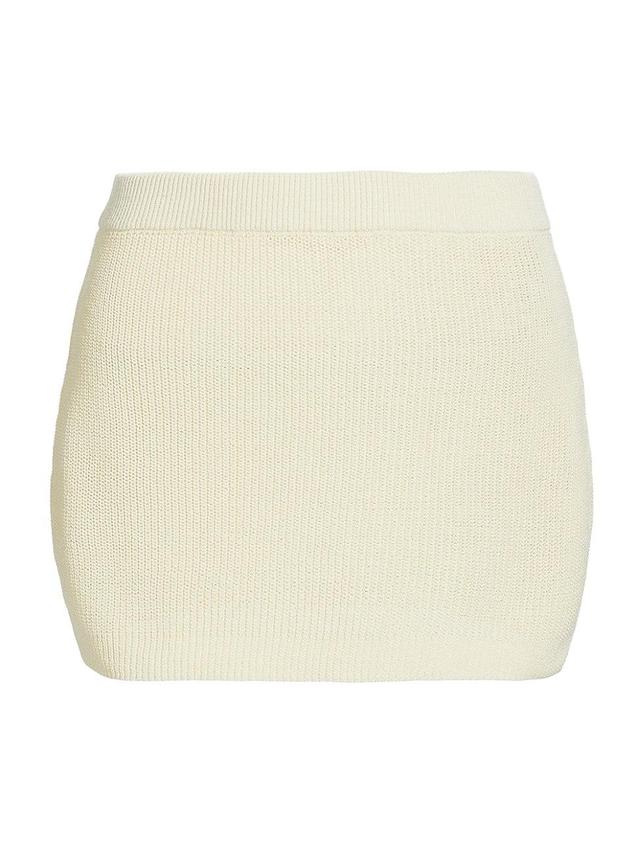 Womens Kivu Rib-Knit Miniskirt Product Image