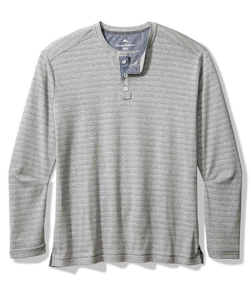 Tommy Bahama Big & Tall Shadow Bay Long Sleeve Henley Shirt Product Image