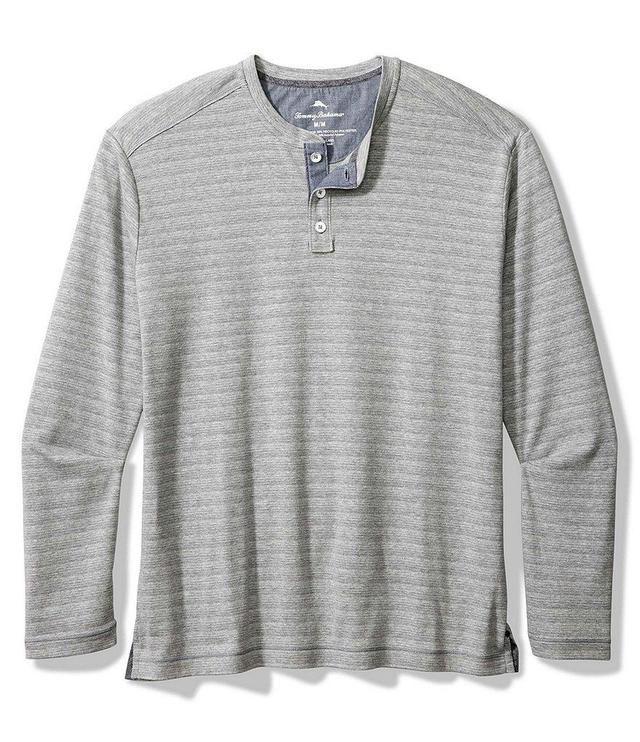 Tommy Bahama Big & Tall Shadow Bay Long Sleeve Henley Shirt Product Image