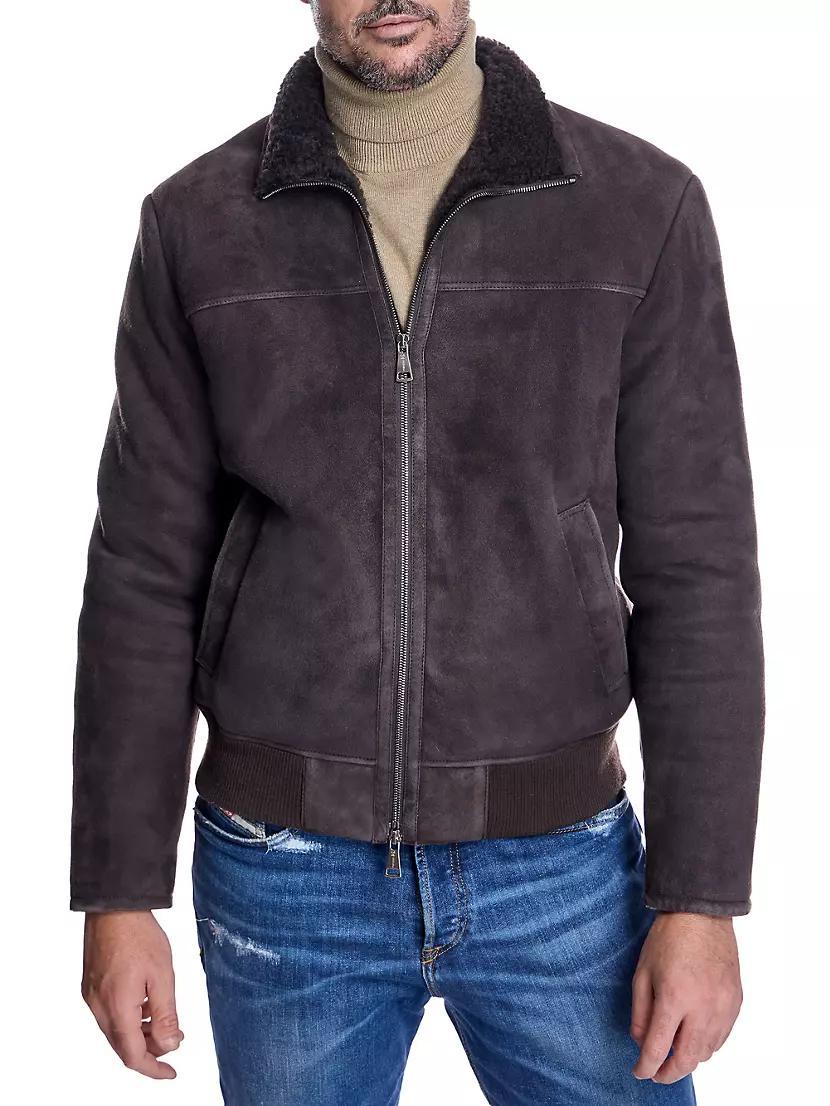 Shearling Bomber Jacket Product Image