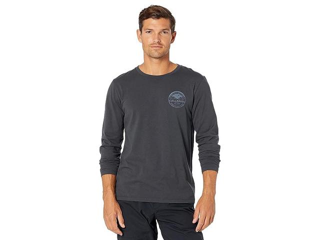 Fjallraven Forever Nature Badge Long Sleeve (Dark ) Men's Clothing Product Image