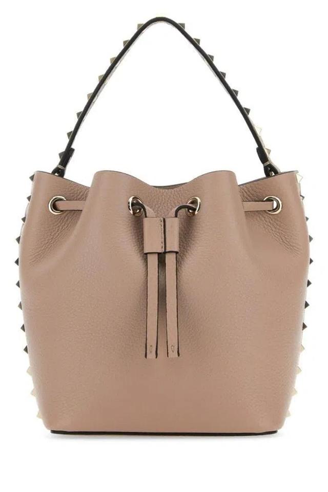 VALENTINO GARAVANI Rockstud Small Bucket Bag In Pink Product Image