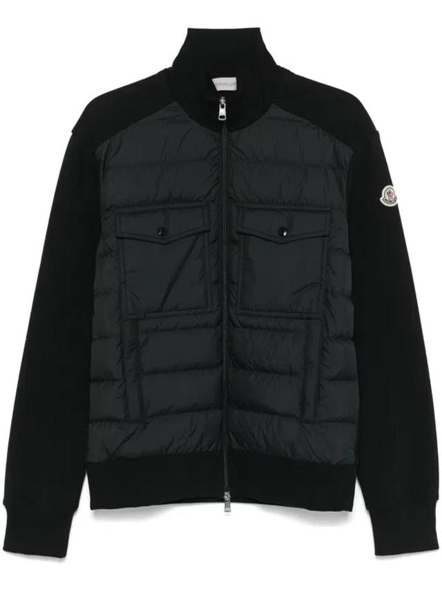 Panelled Padded Jacket In Black Product Image