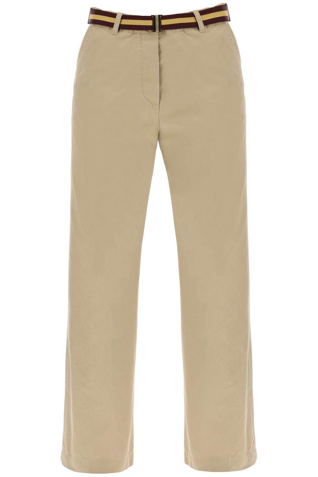 Belted Cotton Chinos In 200 Hay Product Image