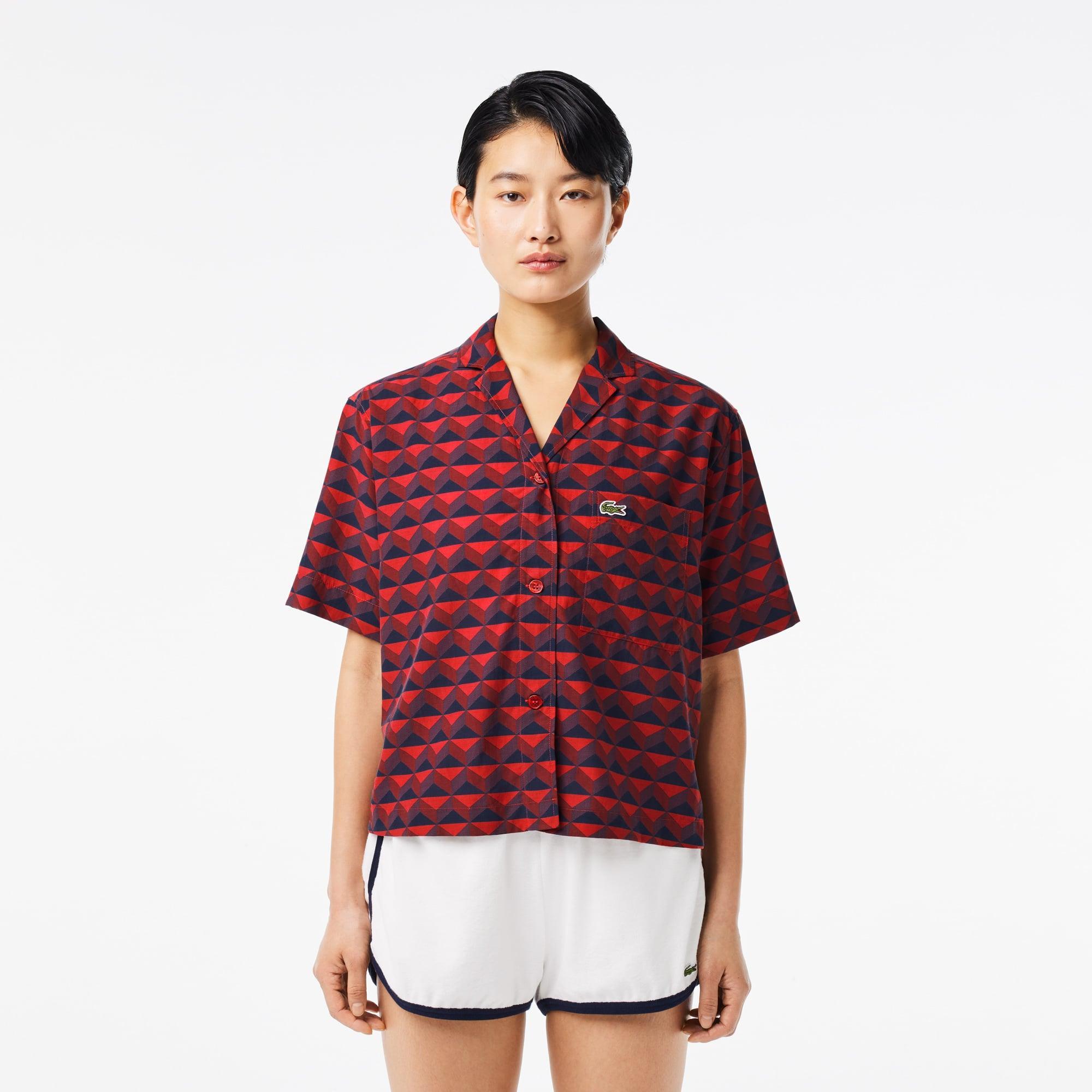 Oversized Monogram Print Shirt Product Image