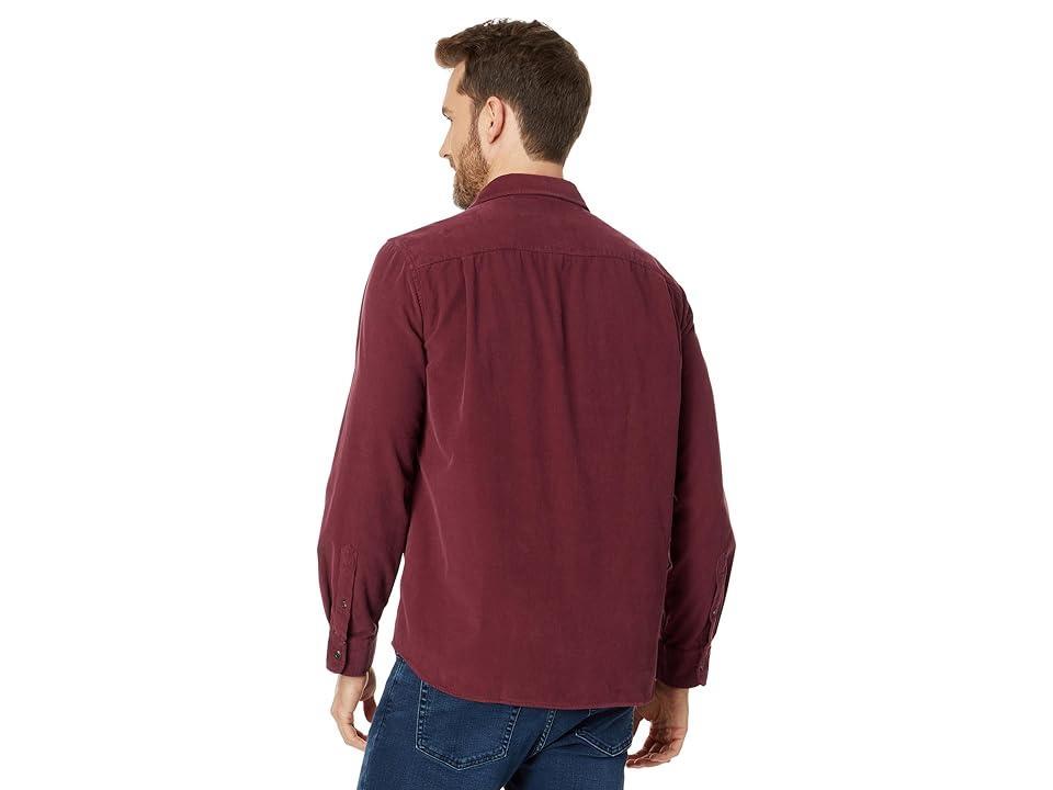 Vineyard Vines Corduroy Spread Collar Shirt (Crimson) Men's Jacket Product Image