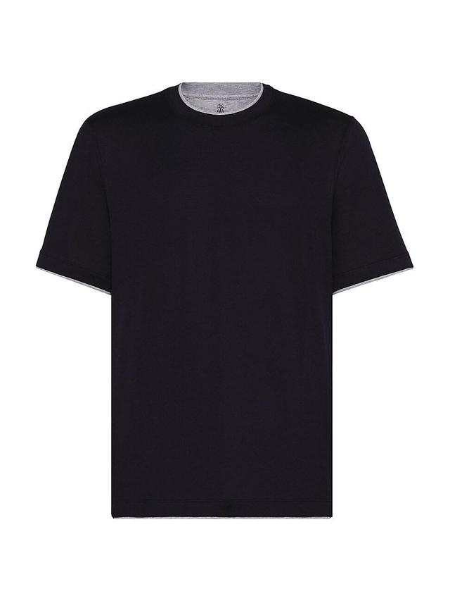 Cotton Jersey Crew Neck T Shirt Product Image