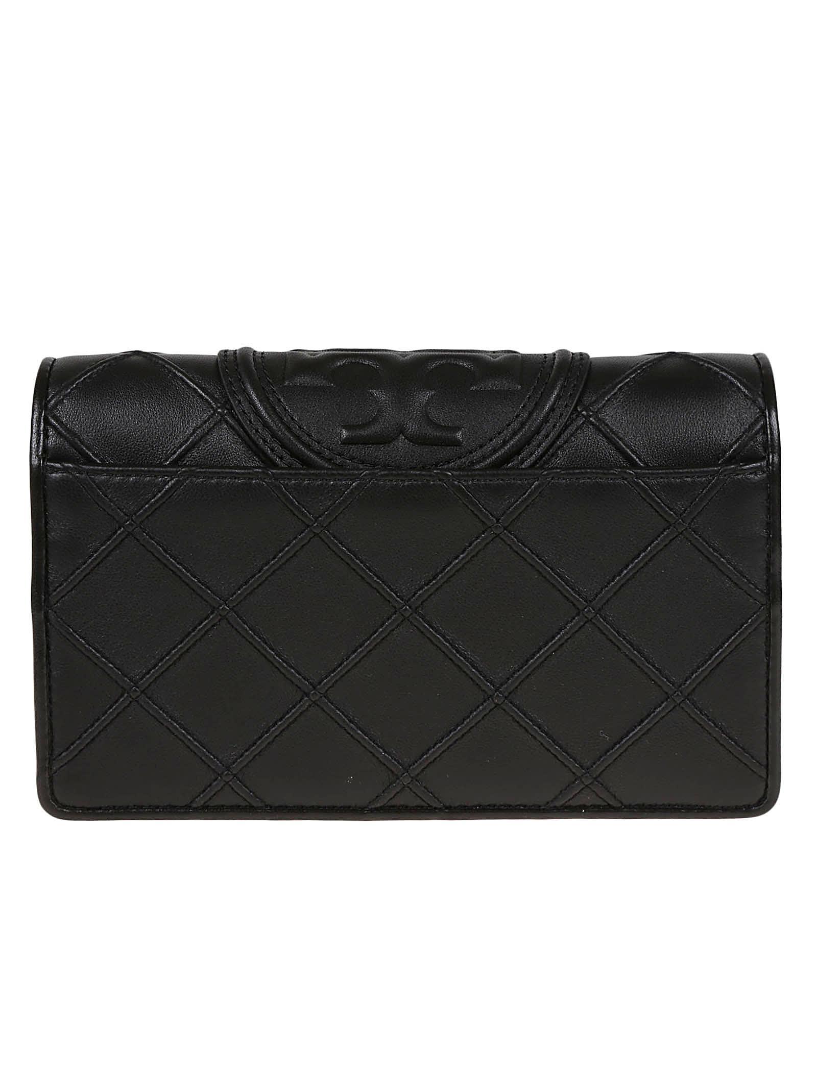 TORY BURCH Fleming Soft Chain Wallet In Black Product Image