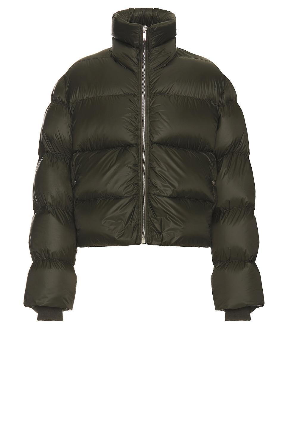 Dark Green Quilted Jacket Product Image