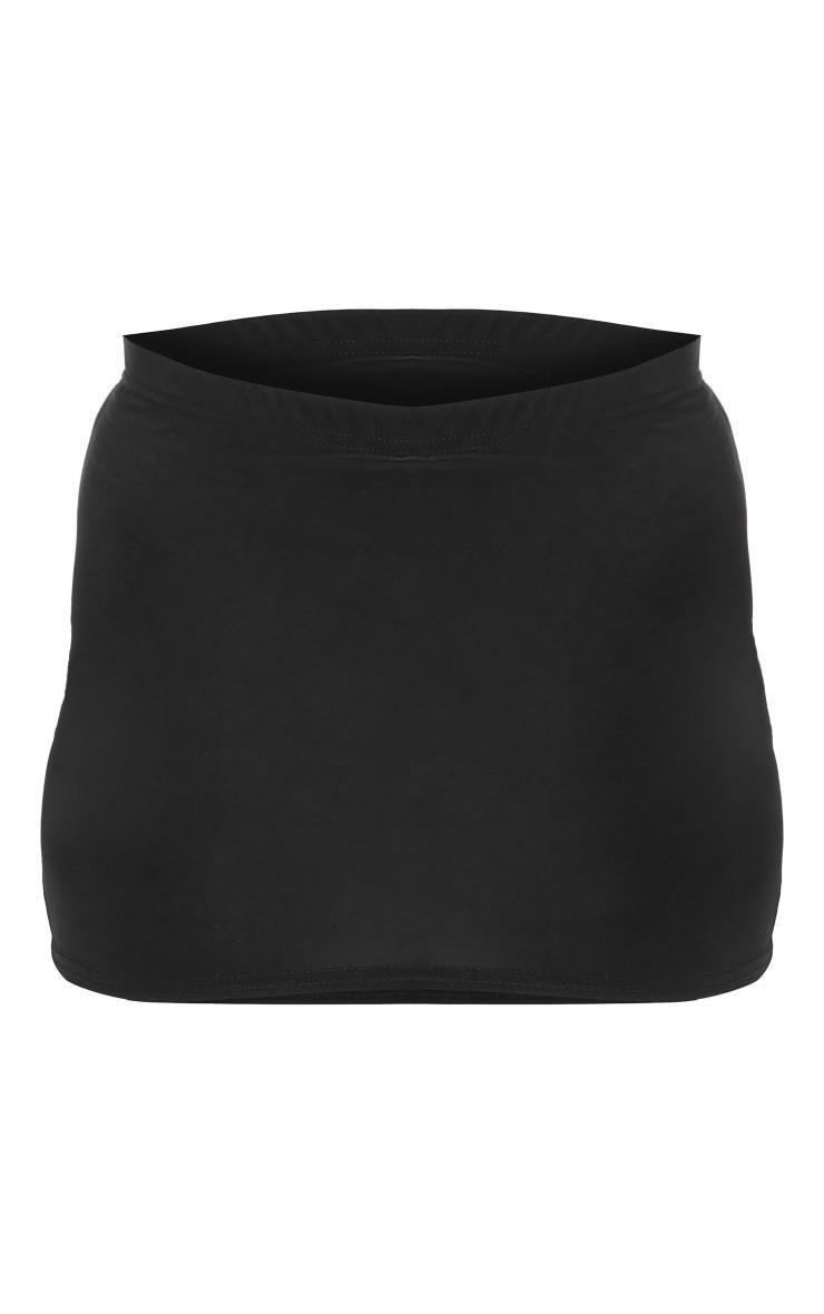 Black Slinky Basic Low Rise Mini Skort Product Image