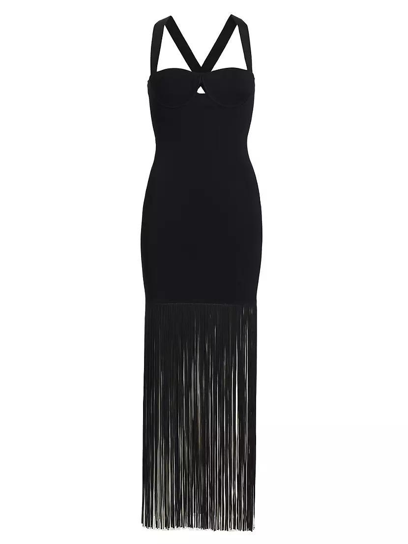 Mia Fringe Maxi Dress Product Image