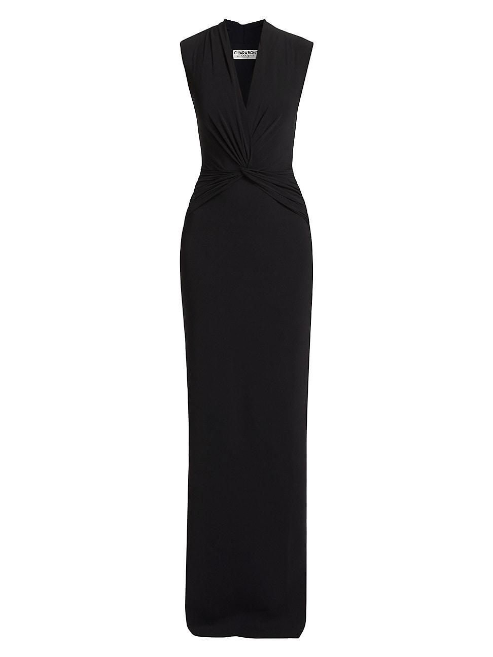 Womens Lalia V-Neck Column Gown Product Image