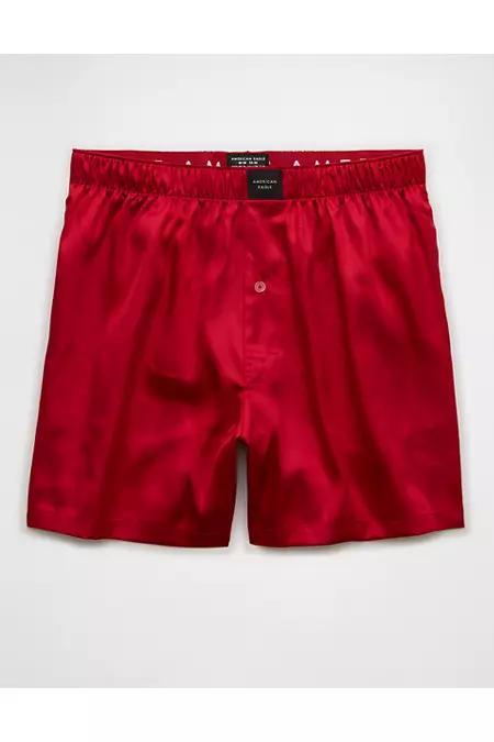 AEO Mens Solid Satin Pocket Boxer Short Men's Product Image