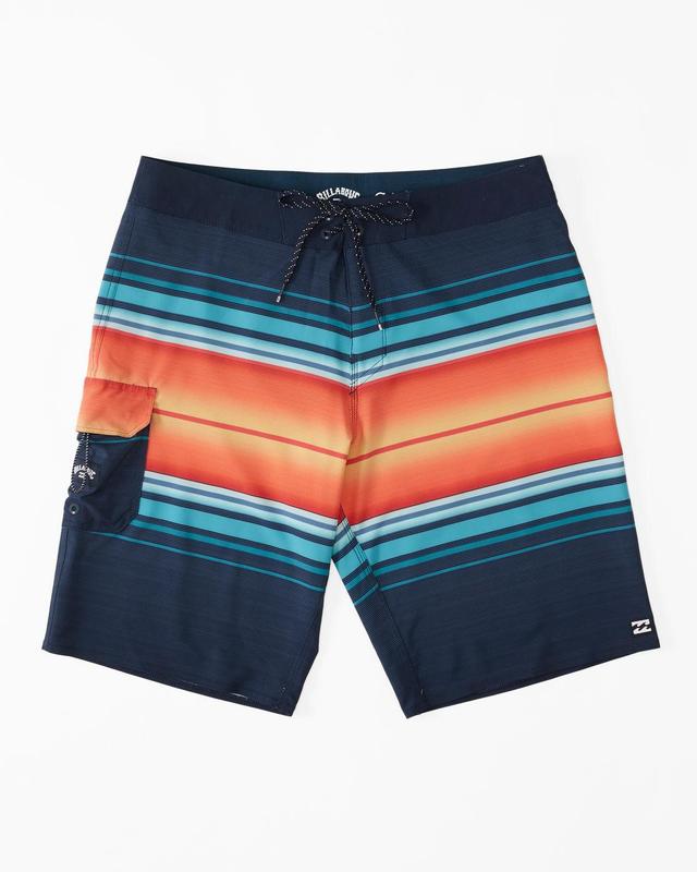 All Day Stripe Pro Performance 20" Boardshorts - Navy Male Product Image