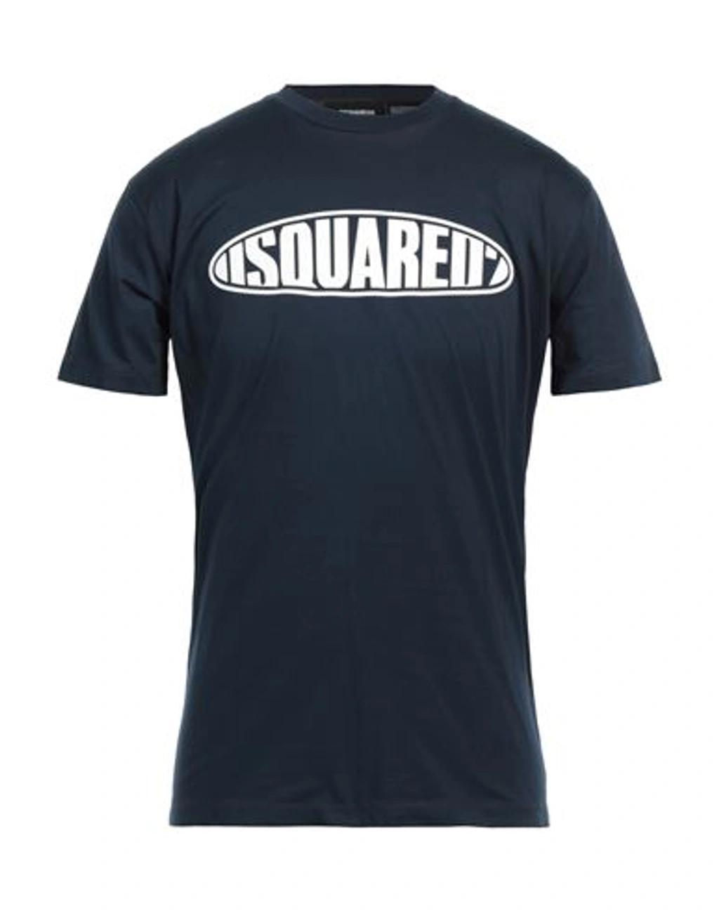 DSQUARED2 Man T-shirt Midnight Blue Size Xl Cotton Product Image