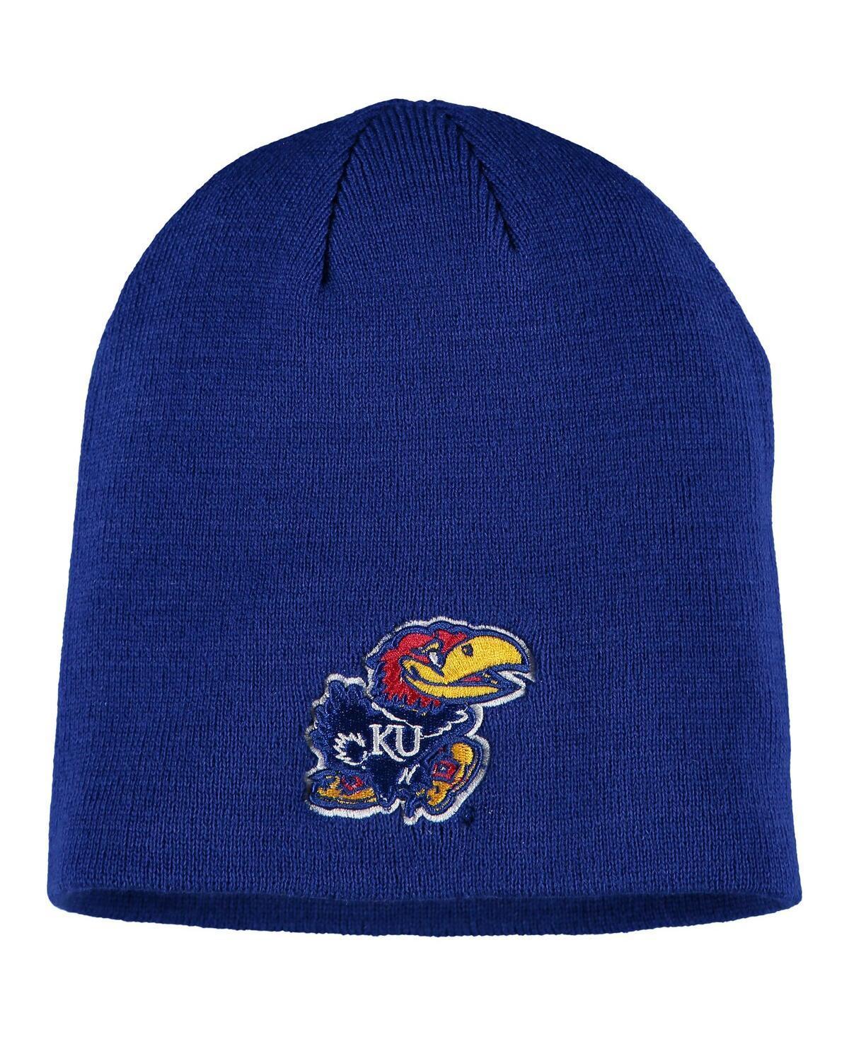 Mens Royal Kansas Jayhawks Ezdozit Knit Beanie Product Image