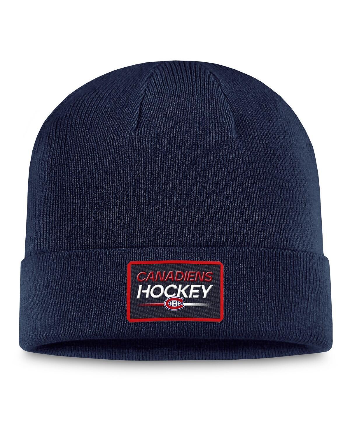 Mens Fanatics Branded Washington Capitals Authentic Pro Cuffed Knit Hat, Blue Product Image