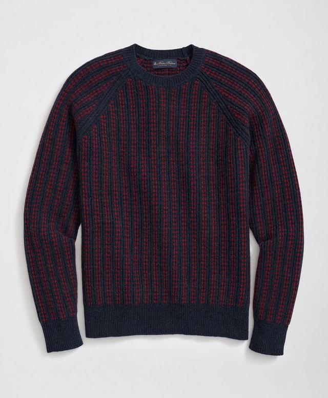 Merino Wool Crewneck Sweater in Jacquard Rib Product Image