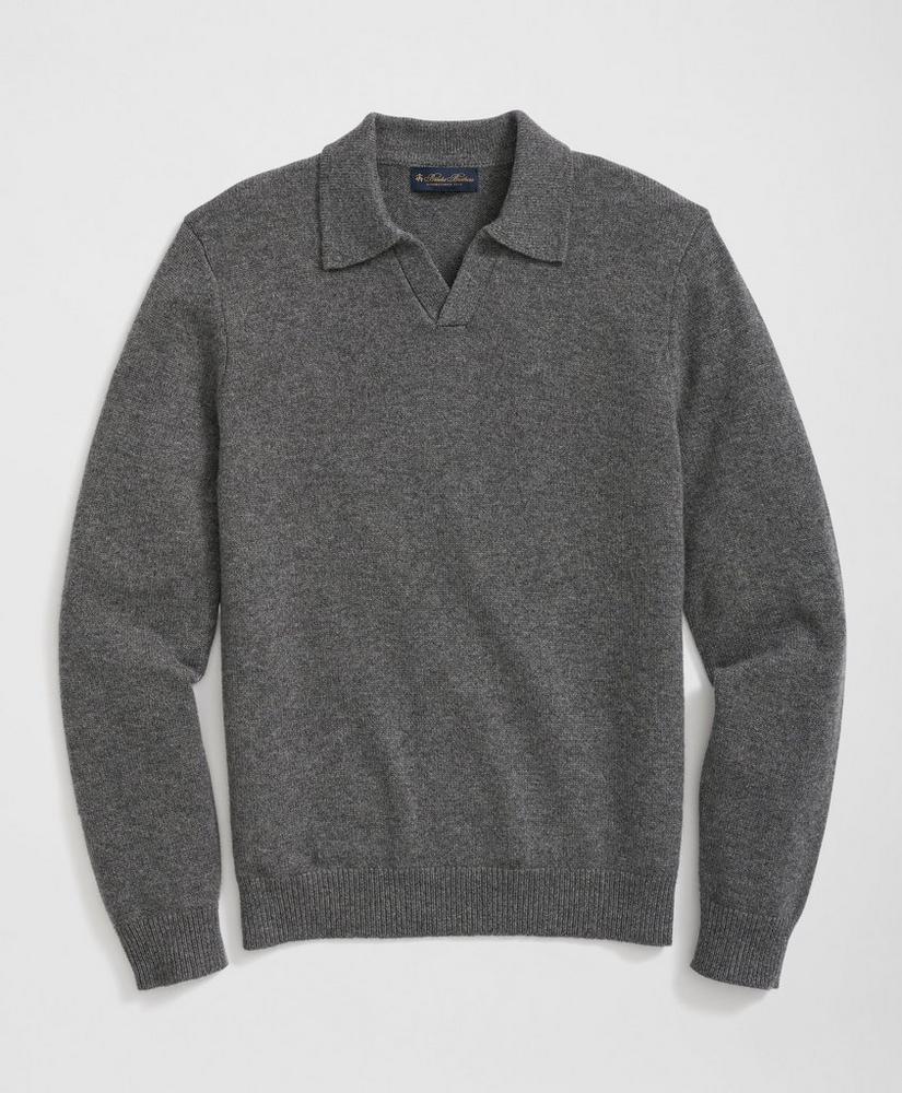 3-Ply Cashmere Jonny Collar Polo Sweater Product Image