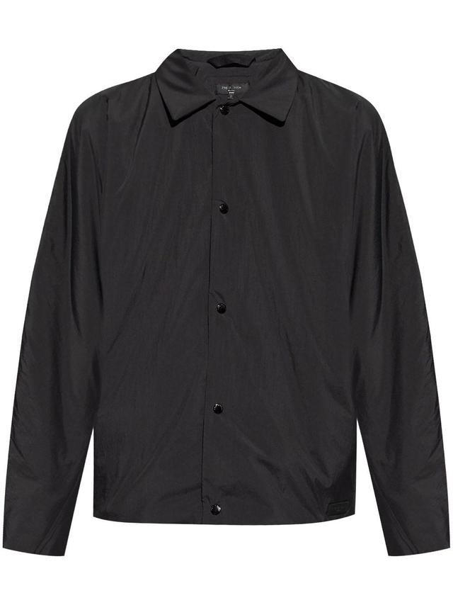 Logo-patch Shirt Jacket In Black Product Image